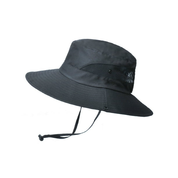 Sonducket Sombreros para el sol Niños Adultos Senderismo Sombrero de pescador Sombrero para viajes al aire libre Sombreros Negro/Adulto Sonducket AP009503-26B