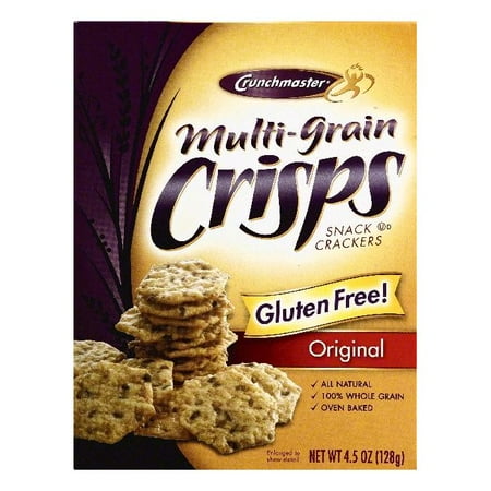 Crunchmaster Original Multi-Grain Crisps Snack Crackers, 4.5 OZ (Pack of 6)