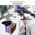 thumbnail image 4 of Desk Stand Receipt Folder - 13 Pockets Expanding Accordion Large Capacity Document Folder, 4 of 5
