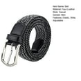 thumbnail image 7 of Men Belt Metal Pin Buckle Wide Band Anti-break Solid Color Firm Stitching Great Tougness Waist Strap Male Elastic Belt Pants Jeans Matching, 7 of 7