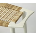 thumbnail image 3 of Butler Specialty Foot Stool In White And Natural, 3 of 4