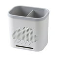 thumbnail image 1 of Under 10 Drain Rack Multifunctional Storage Rack Chopsticks Double Layer Cutlery Drainer Basket Tableware Bucket Utensils Holder Chopstick Drain Box, 1 of 8