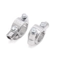 thumbnail image 2 of Unique Bargains 2Pcs 9mm Thread 1' Motorcycle Handlebar Mirror Holder Clamp Adaptor Silver Tone, 2 of 2