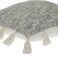 thumbnail image 4 of Parkland Collection Transitional Stripes Grey Square 18" x 18" Pillow, 4 of 6