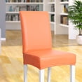 thumbnail image 4 of Fundas para sillas universales con respaldo elástico para bodas Naranja, 4 of 6
