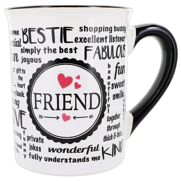 Cottage Creek Friend Mug, Friend Coffee Mug for Friends, 16oz., 6" Multicolored