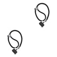 thumbnail image 4 of Sidaley Cordón para teléfono móvil, correa cruzada para el cuello, cuerda colgante Universal ajustable, mosquetón para caminar, seguridad Negro 2piezas, 4 of 5