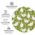 thumbnail image 3 of Lsque Lovely Chickens Pattern 4" Drink Coasters Set of 4, PVC Leather Absorbent Coasters, Table Coaster Set Decorative Coffee Cup Coasters Housewarming Gift -Round Shape, 3 of 6