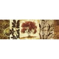 thumbnail image 3 of Marcon, Michael 14x7 Black Modern Framed Museum Art Print Titled - Red Tree Panel I, 3 of 5