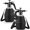 Black, variant on 2 Pcs 1.5 Liter Misters Spray Pump Bottle with Full Neoprene Jacket and Built in Carrying Strap Garden Plant Mister Spray Bottle for Spring Personal Cooling Plants Watering (Red,Blue)