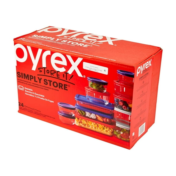 Pyrex 24-Piece Set - Pantry jars for home goods stores - Walmart
