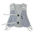 thumbnail image 1 of Almencla Gilet de Course Ensemble Gilet Réfléchissant pour Camping Randonnée Marche Nocturne Gris, 1 of 7