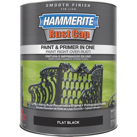 UPC 051652442359 product image for Masterchem 44235 1 Quart Smooth Flat Black Hammerite Rust Cap Enamel Paint | upcitemdb.com