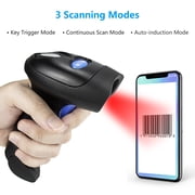 NETUM L8 Wireless 2D Barcode Scanner Automatic Sensing Scanning QR Bar Code Reader PDF417 for Mobile Payment（Black）