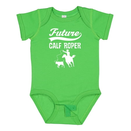 

Inktastic Calf Roping Rodeo Future Cowboy Gift Baby Boy Bodysuit