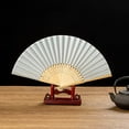 thumbnail image 2 of Thy Collectibles Pack of 6 Handheld Paper and Bamboo Folding Fans for Wedding Party, Church, Festivals, Home and DIY Decoration (Grey Blue), 2 of 3