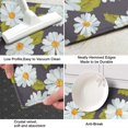 thumbnail image 3 of Darkgray Daisy Flower Green Leaves Pattern Kitchen Rug Mat,Kitchen Runner Rugs Non Skid Washable,Decorative Kitchen Floor Mats for Kitchen,Sink,Laundry,17"X47", 3 of 5