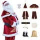 thumbnail image 2 of Disfraz de Papá Noel para hombre, traje completo de Navidad para Nochebuena, Cosplay, ropa de fiesta familiar, conjunto de 5-10 piezas, 2 of 7