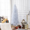 thumbnail image 2 of HOMCOM 6FT Artificial Christmas Tree with Automatic Open for Home White, 2 of 10
