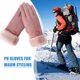 thumbnail image 3 of Bicicleta Guantes de moda para mujer manoplas cálidas y peludas de dedo Likrtyny completo para deporte al aire libre para pantalla táctil Otoño e Invierno, 3 of 9