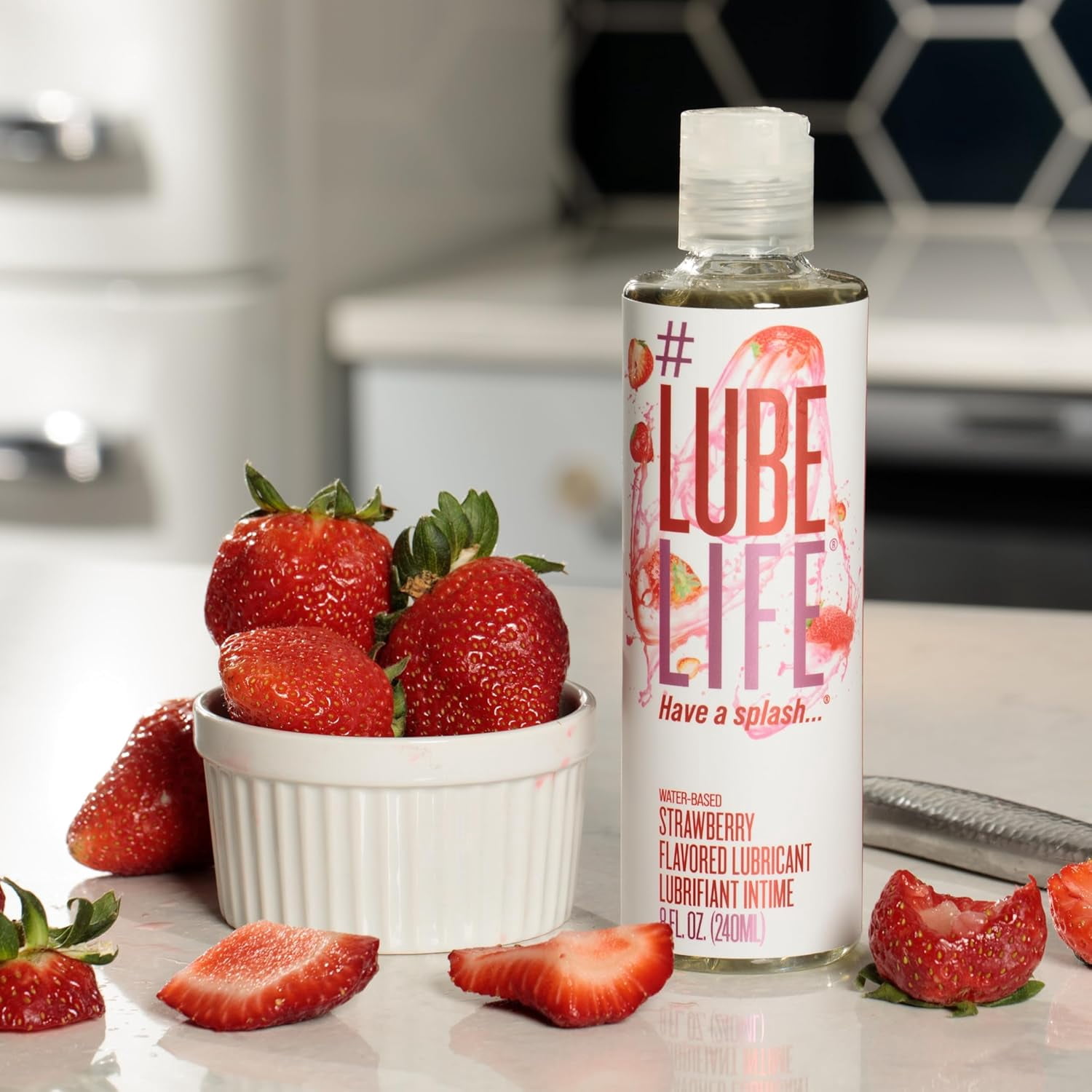 Lube Life Water-Based Lubricant, Strawberry Flavored, 8 Fl Oz - Walmart.com Lube Life Water-Based Lubricant, Strawberry Flavored, 8 Fl Oz - Walmart.com