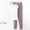 Purple, variant on Juslio Women Pajamas Solid Fashion Casual Modal V-Neck Tops and Pants Homewear 2 Piece Matching Pajamas Sets L