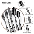 thumbnail image 2 of Amdohai 20PCS Stainless Steel Silverware Set Mirror-Polished Cutlery Flatware Set 4 Knives 4 Forks 4 Spoons 4 Tea Forks 4 Teaspoons, 2 of 6