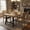 wood, variant on Industrial Dining Table for 6-8 People, 70.87" Long Wooden Kitchen Table with Sturdy Metal Frame & Black Finish, Seats 6 Rectangular Counter for Dinner, Kitchen, Dining Room