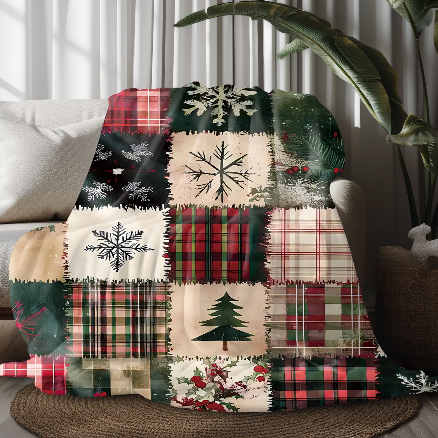 Custom Blanket, Flannel Fleece Blanket for Bed & Sofa - Soft Printed Throw Blanket, Fuzzy Blankets & Throws 30x40 Inches
