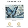 thumbnail image 3 of PRATYUS Farmhouse Blue Butterfly Wall Art Rustic Flower Pictures Wall Decor Gift Canvas Painting Prints Artwork Home Decoration Framed for Bathroom Kitchen Bedroom Living Room, 3 of 6