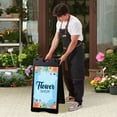 thumbnail image 2 of Jumbl A Frame Sandwich Board – 15.7 x 26” Display Sidewalk Sign with PVC Sign Protector (Black), 2 of 8