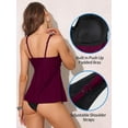 thumbnail image 4 of Sociala Womens Tankini Swimsuits Tops Tummy Control Padded Swim Top Flowy Bathing Suits Tops, 4 of 5