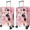 thumbnail image 5 of Travel Luggage Cover Suitcase Protector Fits 18-32 Inch Luggage Wheel Covers Patterned Travel Related Items Flower Luggage Protector Elastic Luggage Anti-scratch Suitcase Cover XL, 5 of 5