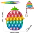 thumbnail image 5 of Bolso de hombro Fidget Sensory Toy Pop Rainbow Pineapple, 5 of 5