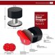 thumbnail image 2 of 2-Pack Door Stops with Extra Stickers, Self-Adhesive Door Stopper with Black Rubber & Stainless Steel Body, 2 of 5