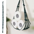 thumbnail image 1 of JZCHUNTOY Hand-Woven Cotton Rope Toilet Paper Net Pouch for Bathroom 1 Piece, Durable Cotton Rope Material, Convenient Storage, Hanging Design for Easy Access, Perfect for Bathroom and Toilet, 1 of 6