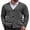Dark Grey, variant on Men's Cardigan Sweater Cable Knit V Neck Button up Sweaters Ribbed Cardigan Sweater with Pockets