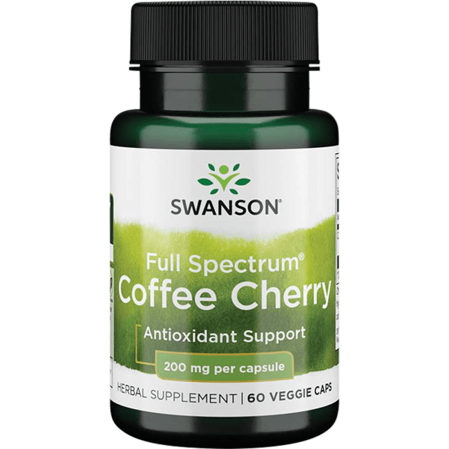 Swanson Full Spectrum Coffee Cherry 200 mg 60 Veggie Capsules Walmart