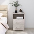 thumbnail image 1 of vidaXL Table de Chevet HAMAR Blanc 40x35x62 cm Bois Massif Pin, 1 of 5