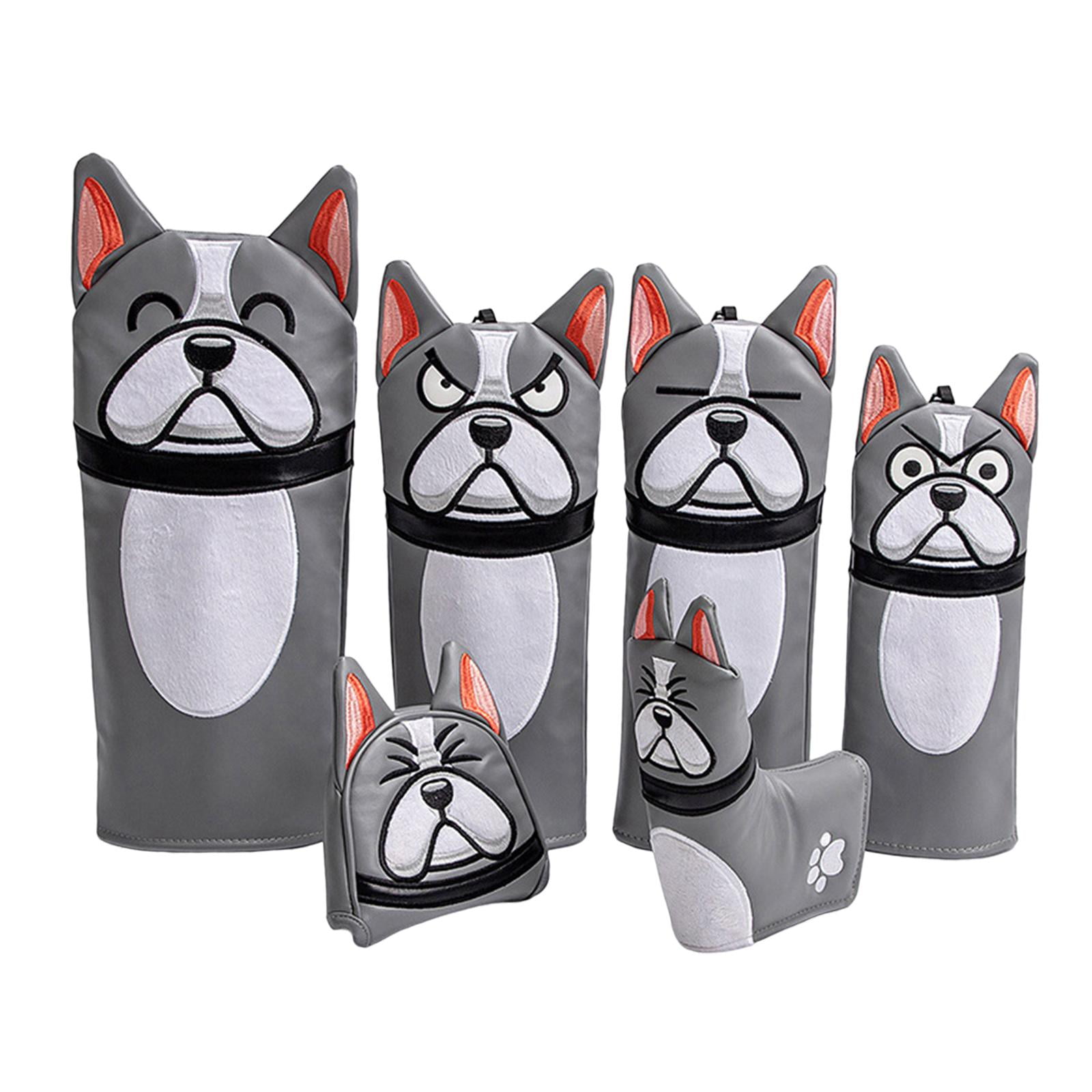 harayaa Golf Club Headcovers Equipment PU Lightweight Golf Wood Head Covers for Practice 6Pcs