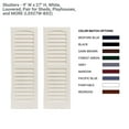 thumbnail image 3 of Shed Shutters Louvered 9" W x 27" H Bedford Blue for Sheds, Playhouses, and Chicken Coops 1 Pair (LS927BB-BX2), 3 of 3