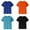 4PC Black & Blue & Sky Blue & Orange, variant on Gelikeya Boys 4 Pack Shirts Little Girl Short Sleeve T Shirt Back to School Summer Dailywear Solid Color Pullover Tops