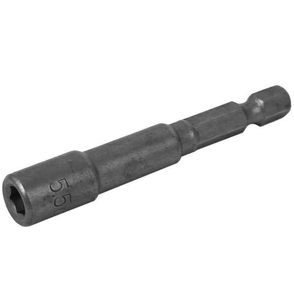 Llave de vaso hexagonal de 65 mm de longitud y 5.5 mm, destornillador magnético para tuercas, color gris