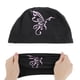 thumbnail image 5 of Gorro de natación de nailon con estampado de mariposa único, 1 Pc, negro y rosa, 5 of 5