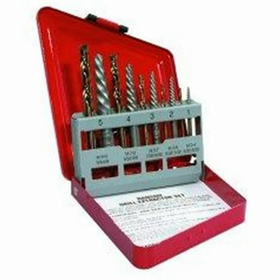 Hanson  10 Piece Extractor and Left Handed Cobalt Drill Set