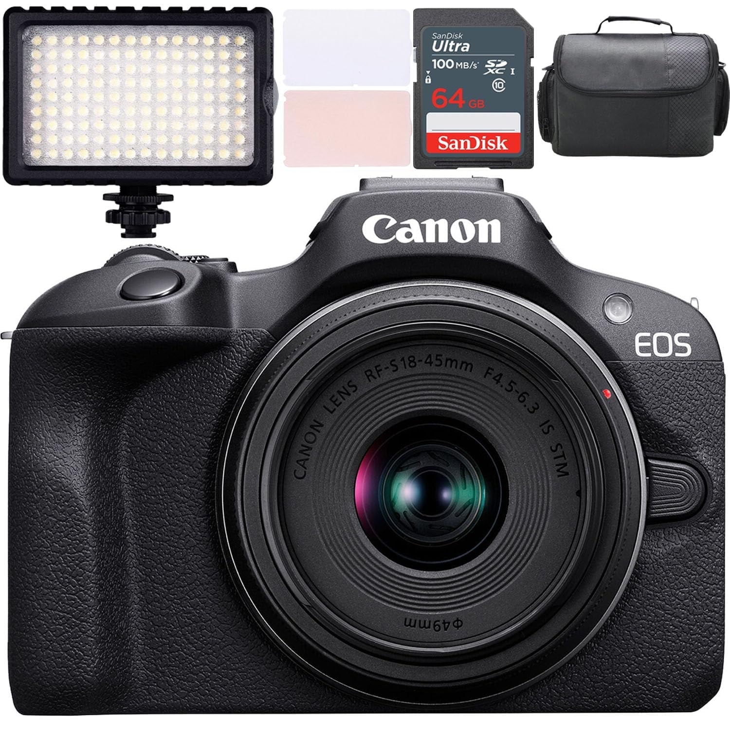 Canon EOS R100 Mirrorless Camera Body Set with 18-45mm Lens Canon EOS R100 Mirrorless Camera Body Set with 18-45mm Lens