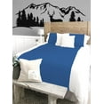 thumbnail image 3 of BedDecor Contrast Color Bar 3 Piece Duvet Cover Set 100% Egyptian Cotton 600 TC (Medium Blue, Oversize King), 3 of 5