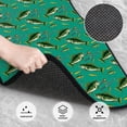 thumbnail image 3 of Honeii Bass Fish Print Car Foot Mat Four-Piece Set - Front & Rear Universal Car Floor Mats for SUVs, Trucks, Sedans, 3 of 7