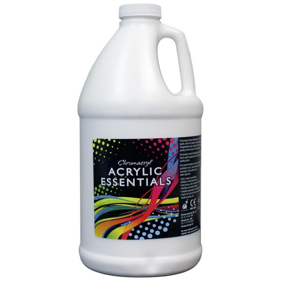 Chromacryl Acrylic Essentials, Half Gallon, White