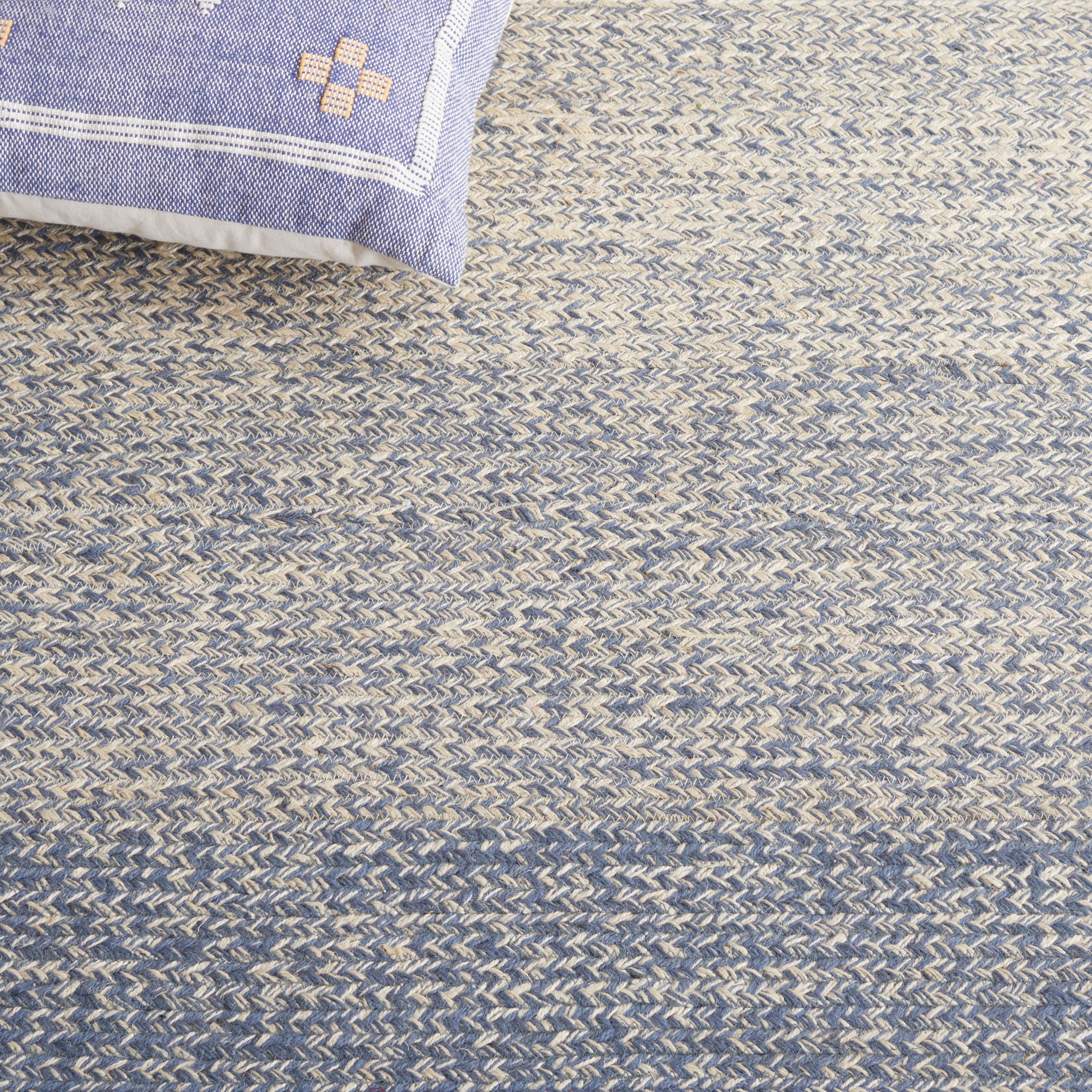 SAFAVIEH Natural Fiber Arda Gradient Runner Rug, Natural/Grey, 2'3" x 8'